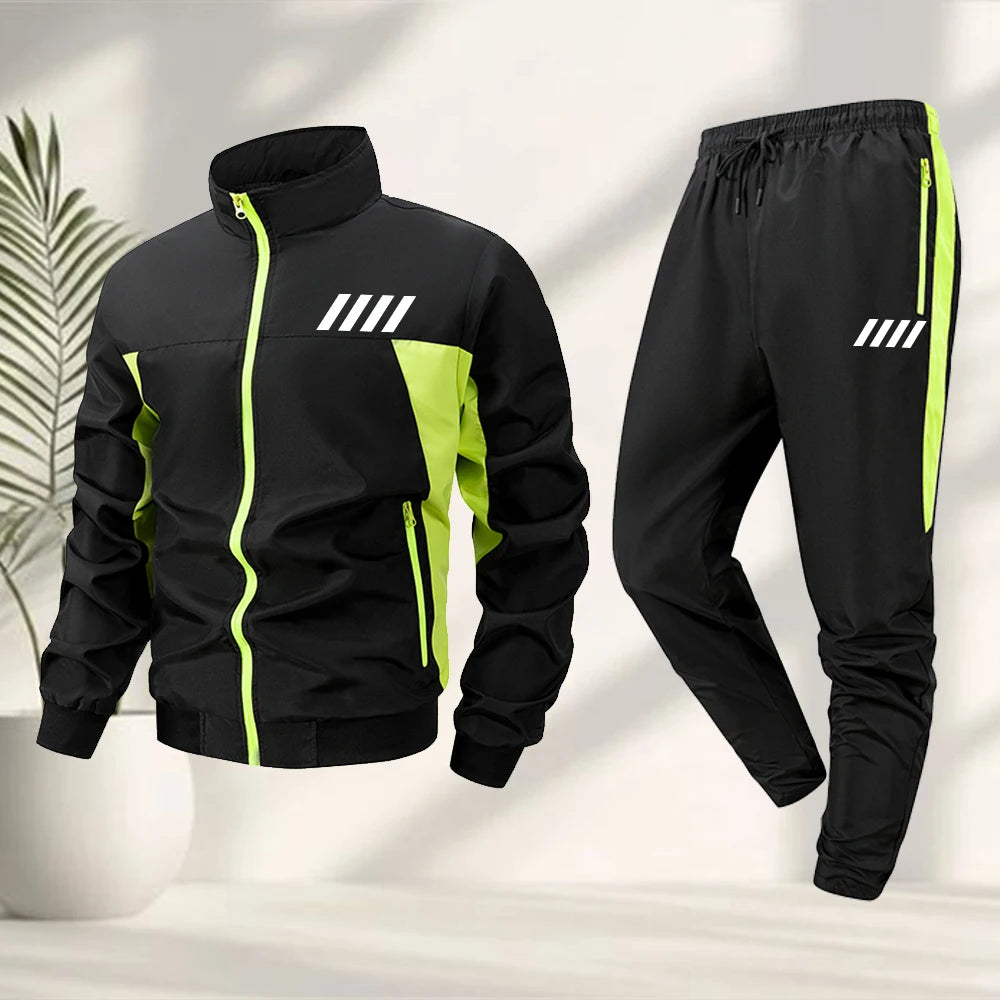 Conjunto de hombre con Detalles y pantalón deportivo.