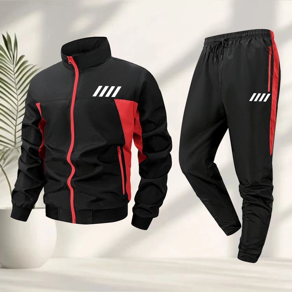 Conjunto de hombre con Detalles y pantalón deportivo.