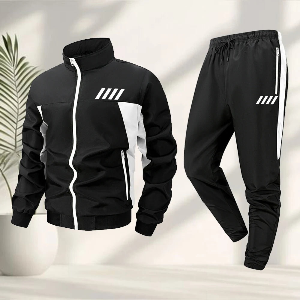 Conjunto de hombre con Detalles y pantalón deportivo.