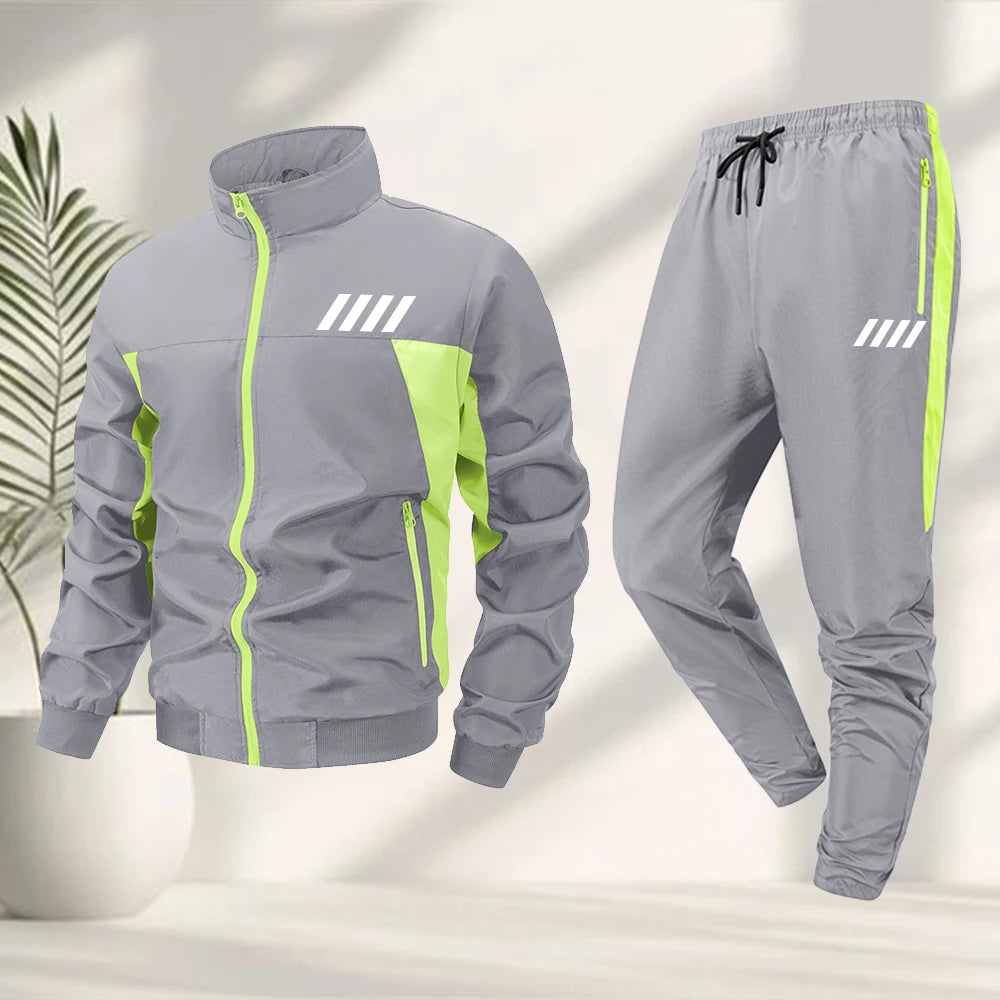 Conjunto de hombre con Detalles y pantalón deportivo.